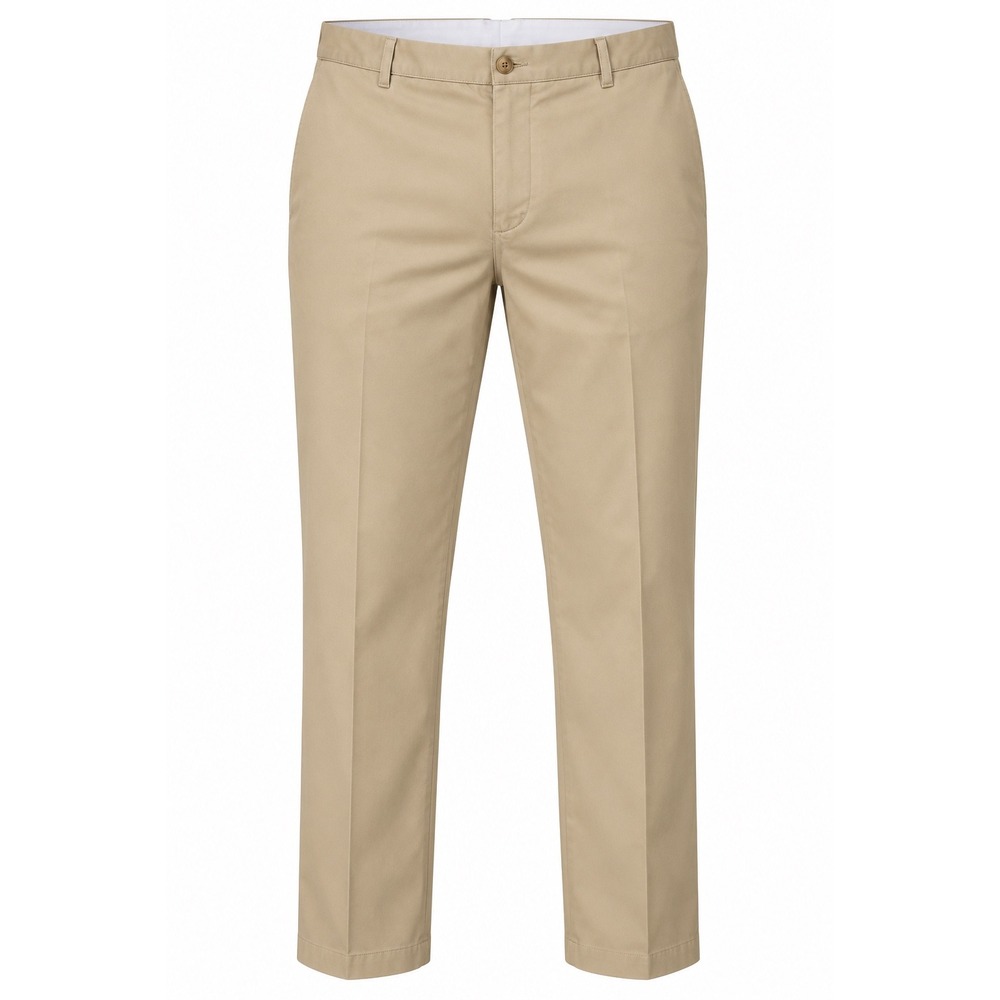 LL Bean Mens Classic Fit Khaki Chino Pants 46x30 Tan Cotton Twill 212330